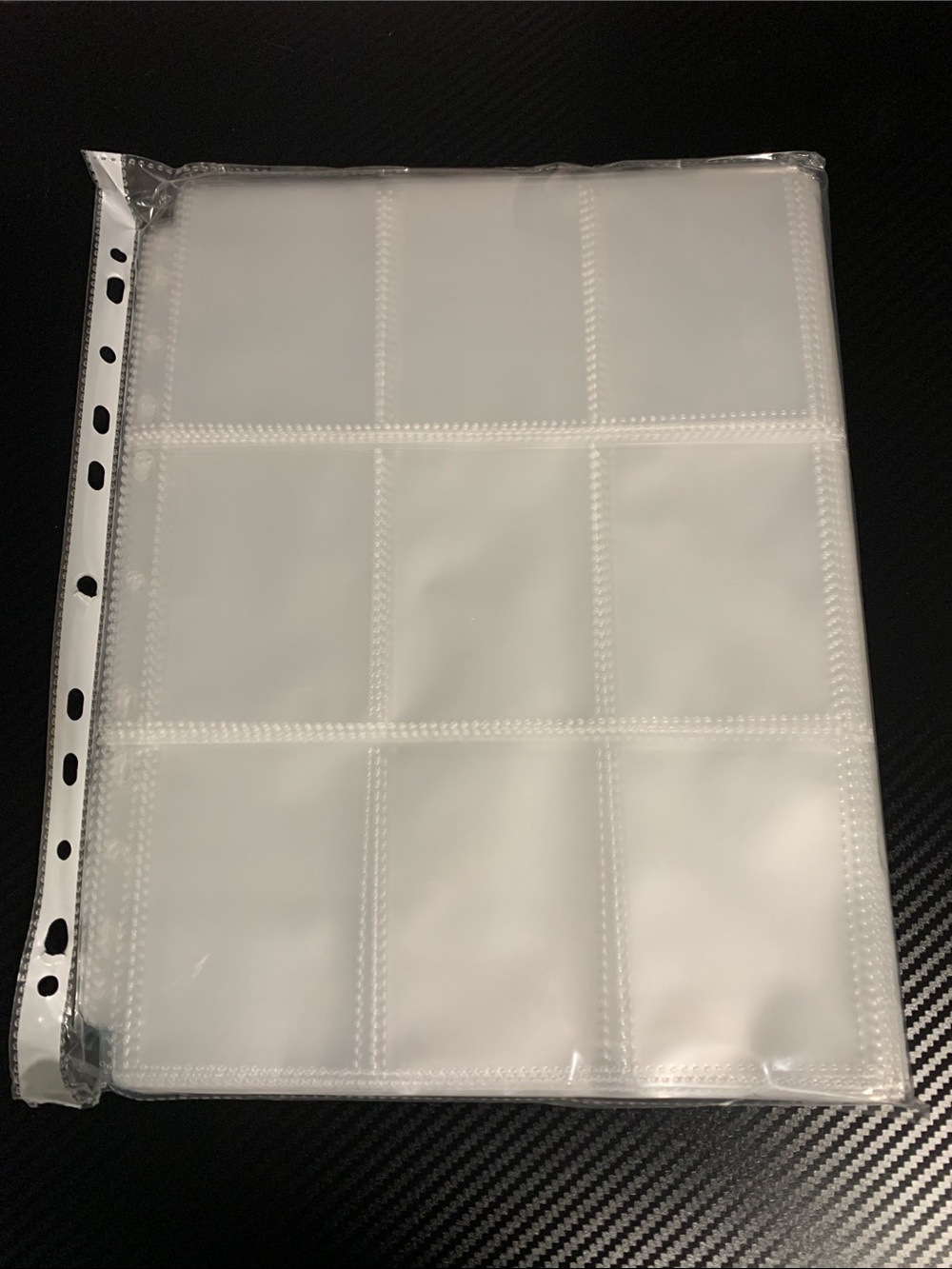Cardguard Trading Card Binder Pages 9-Pocket Sleeve 100 pack